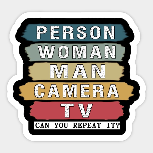 person woman man camera tv Sticker by BuzzTeeStore